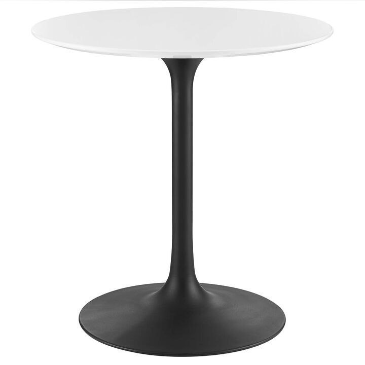 Modway - Lippa 28" Round Dining Table Black White