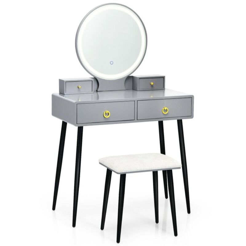Hivvago Vanity Table Set with Mirror