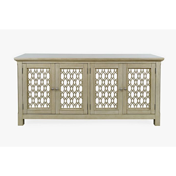 Jofran Isabella 69 Luxury Mirrored Sideboard Storage Cabinet