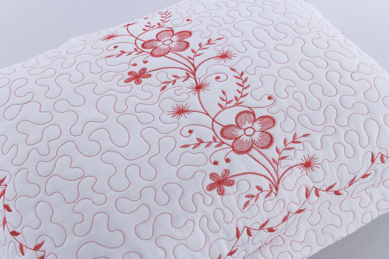 Marcielo 2 Pcs Embroidered Floral Pillow Shams