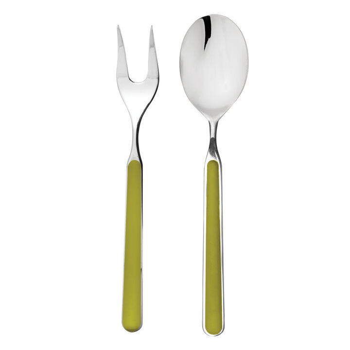 Fantasia 2-Piece Serving Set in Olive Green