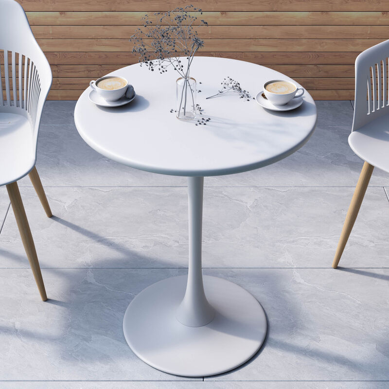 KURV® OUTDOOR & INDOOR ROUND 24" STEEL BISTRO TABLE