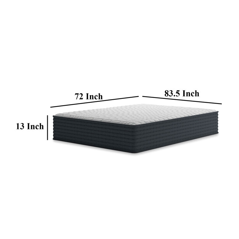Deny California King Mattress, Response Memory Foam, Plush 13 Inch - Benzara