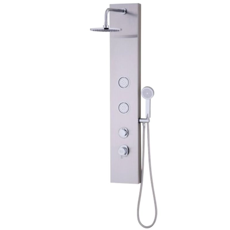 Hivvago 47 Inch Stainless Shower Panel with Massage Jets Hand Shower