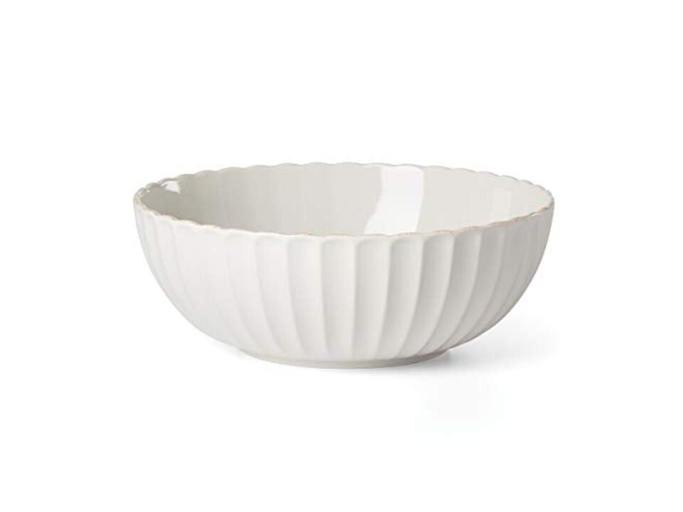 Lenox French Perle Scallop Serving Bowl