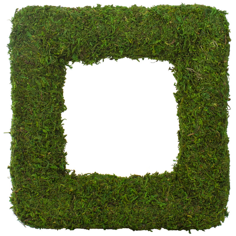 Artificial Reindeer Moss Square Spring Wreath - 13"