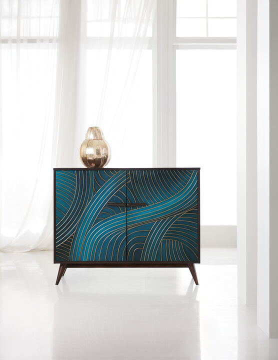 Melange Esperanza Two-door Chest in Green