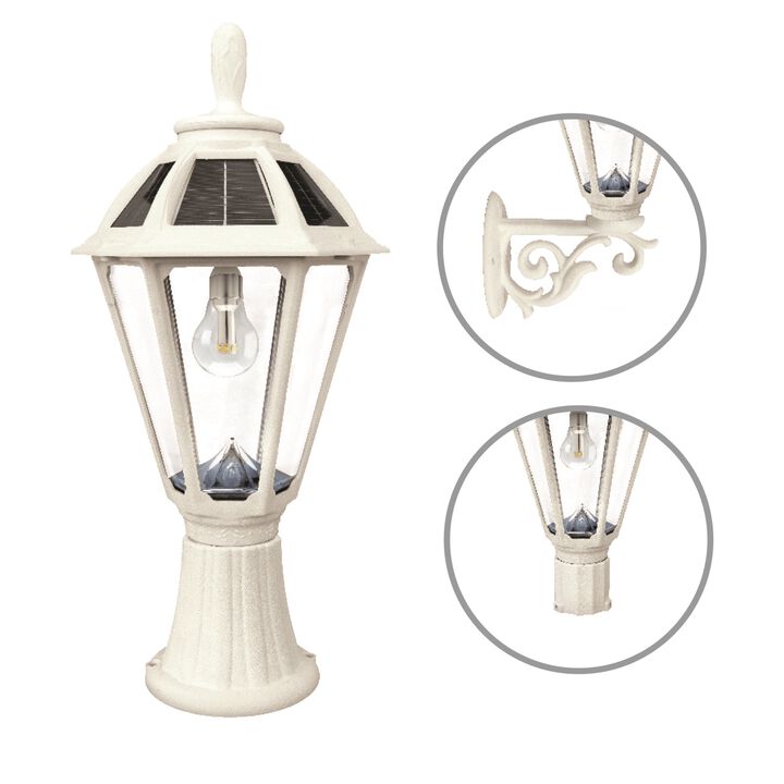 Polaris Solar Light w/GS Solar Light Bulb - Wall/Pier/3" Fitter Mounts - White