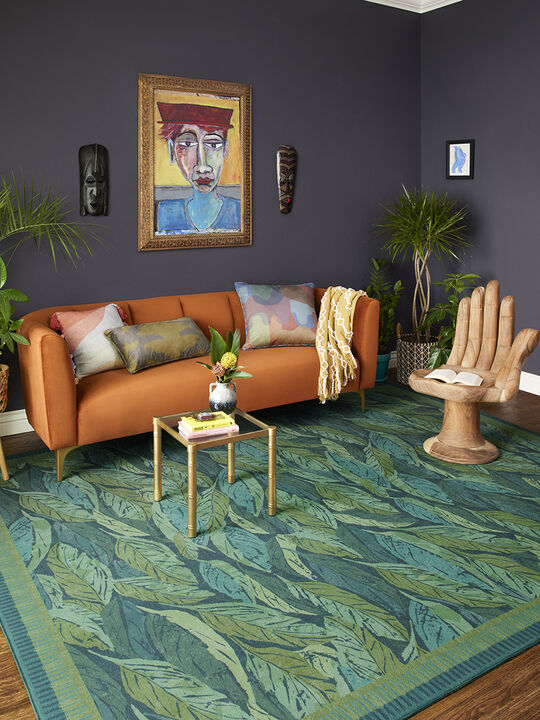 Pisolino PSO04 Teal/Lagoon 18" x 18" Sample Rug