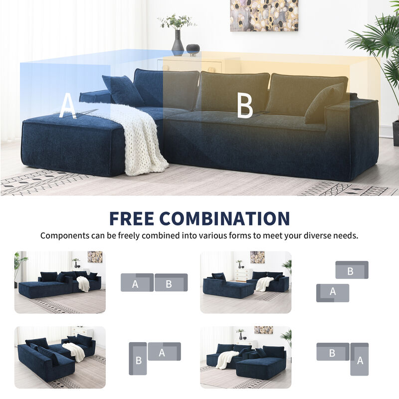 Minimalist Style Modular Sectional Sofa