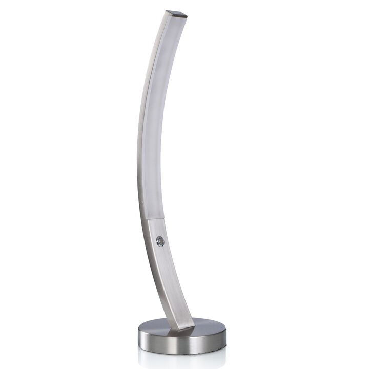 Brushed Steel LED Desk Lamp