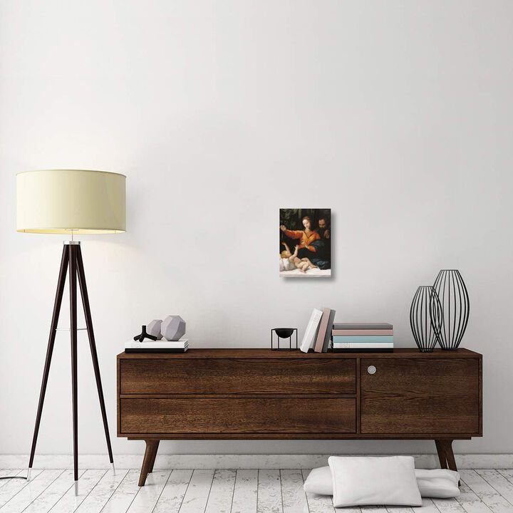The Holy Family (The Madonna del Velo; Madonna di Loreto)-Canvas Art-12x16