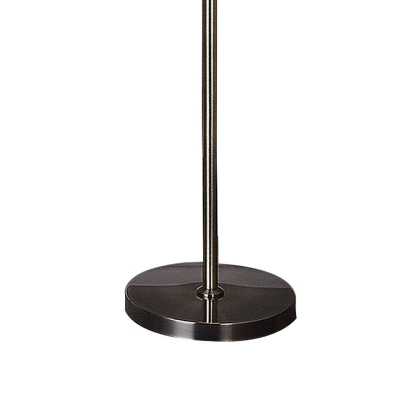 Spark 62 Inch Floor Lamp, 3 Cylindrical Glass Shades, Antique Brass, Gold - Benzara