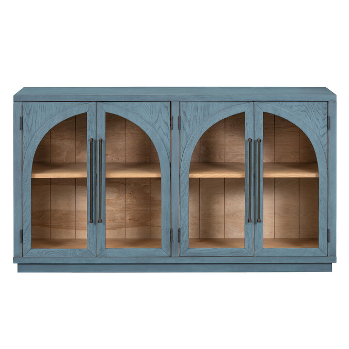 Merax Retro Style Sideboard Cabinet with 4 Doors