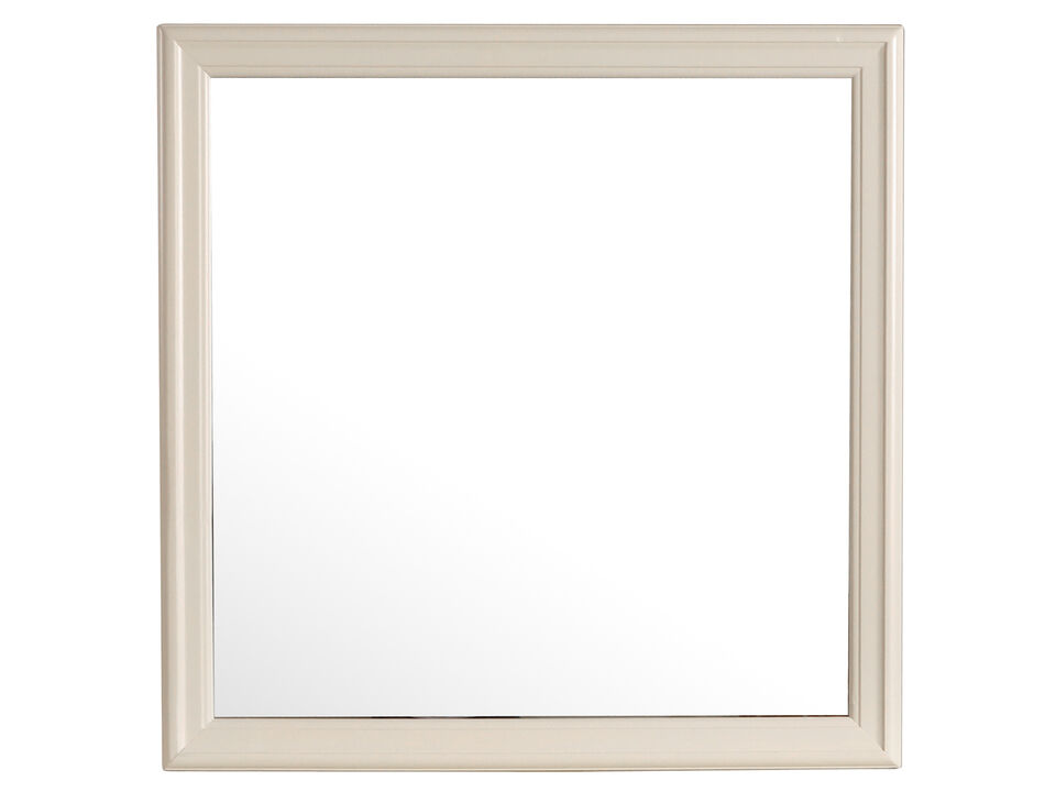 38 in. x 38 in. Classic Square Wood Framed Dresser Mirror