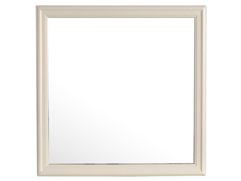 38 in. x 38 in. Classic Square Wood Framed Dresser Mirror