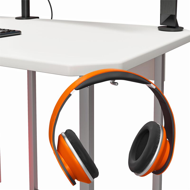 Ntense Quest Gaming L Desk with CPU Stand