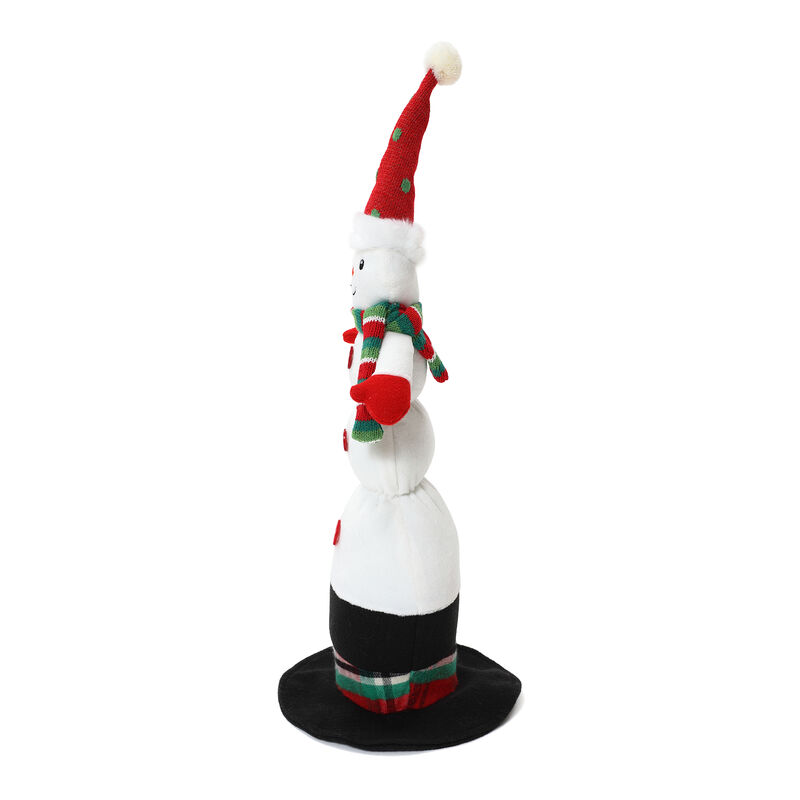 LuxenHome Animated Singing 18.5" Tall Snowman Holiday Decoration, Battery Operated