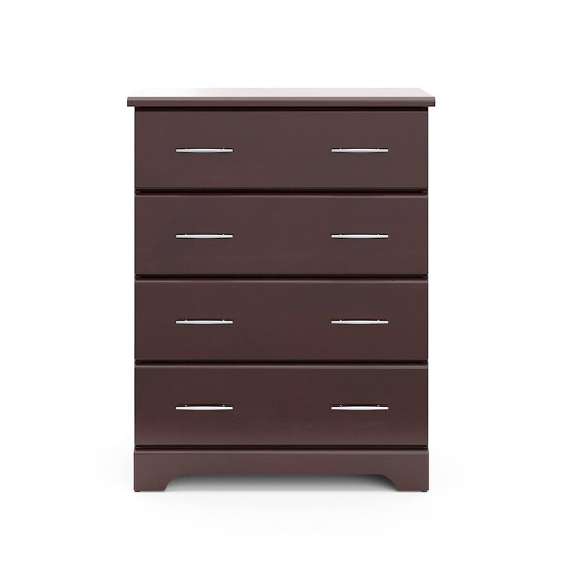 Storkcraft Brookside 4 Drawer Chest (Espresso) – GREENGUARD Gold Certified