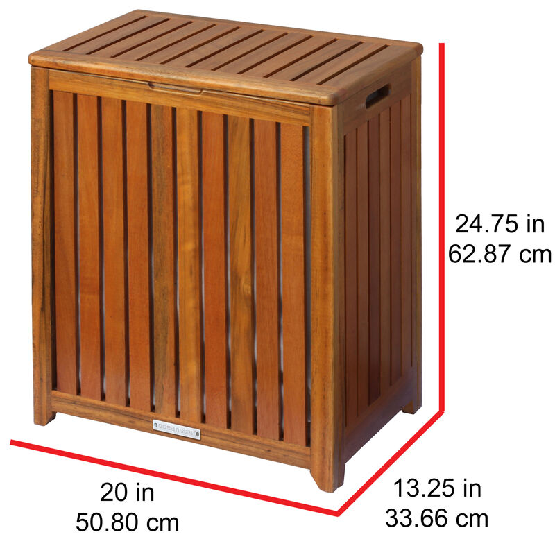 Oceanstar  Oceanstar Solid Wood Spa Hamper