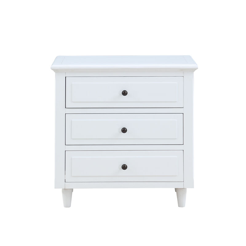 Streamdale 3-Drawer Nightstand Storage Wood Cabinet