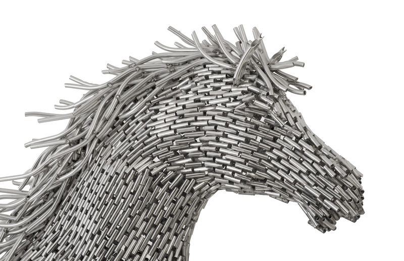 Horse Pipe Galloping Sculpture