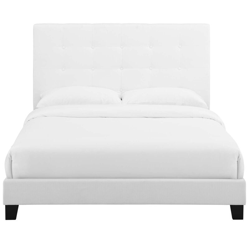 Modway - Melanie Queen Tufted Button Upholstered Fabric Platform Bed