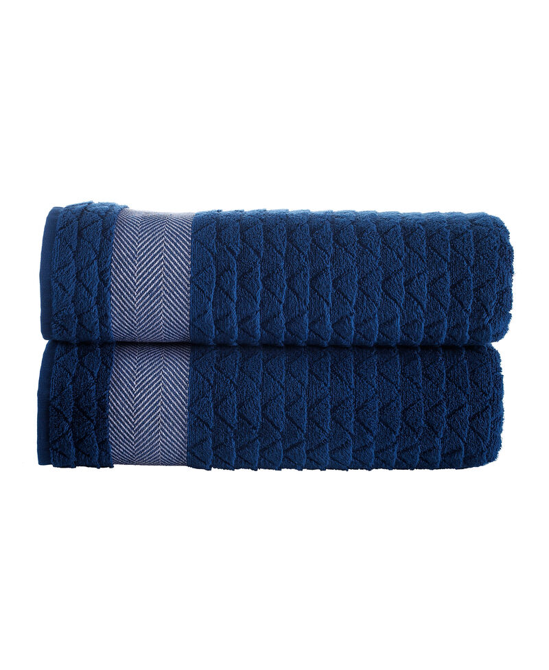 Brooks Brothers Herringbone 2 pcs Bath Sheets
