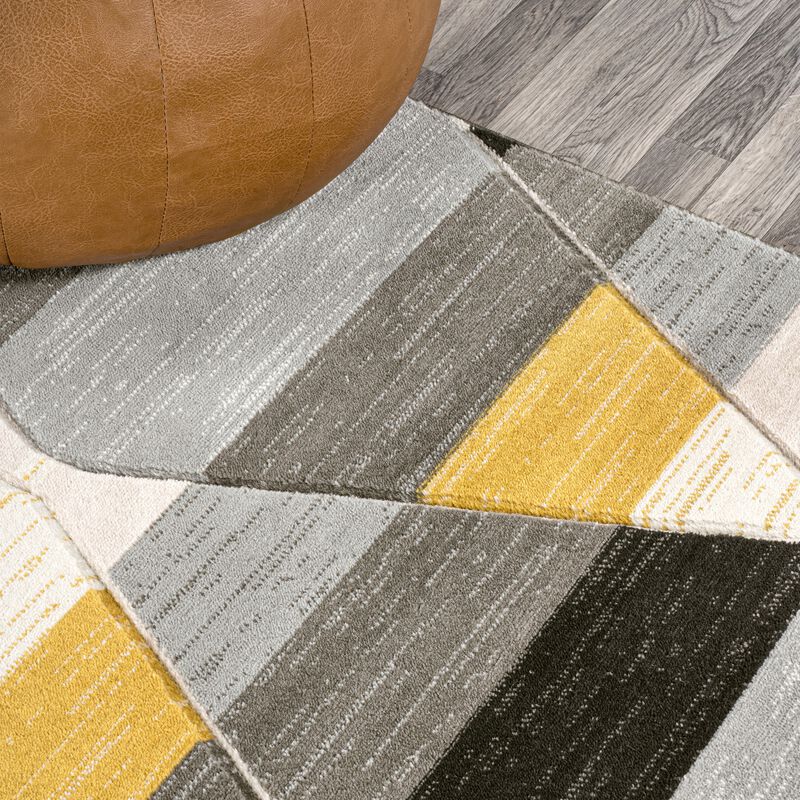 Kehoe Retro Diamonds Geometric Area Rug