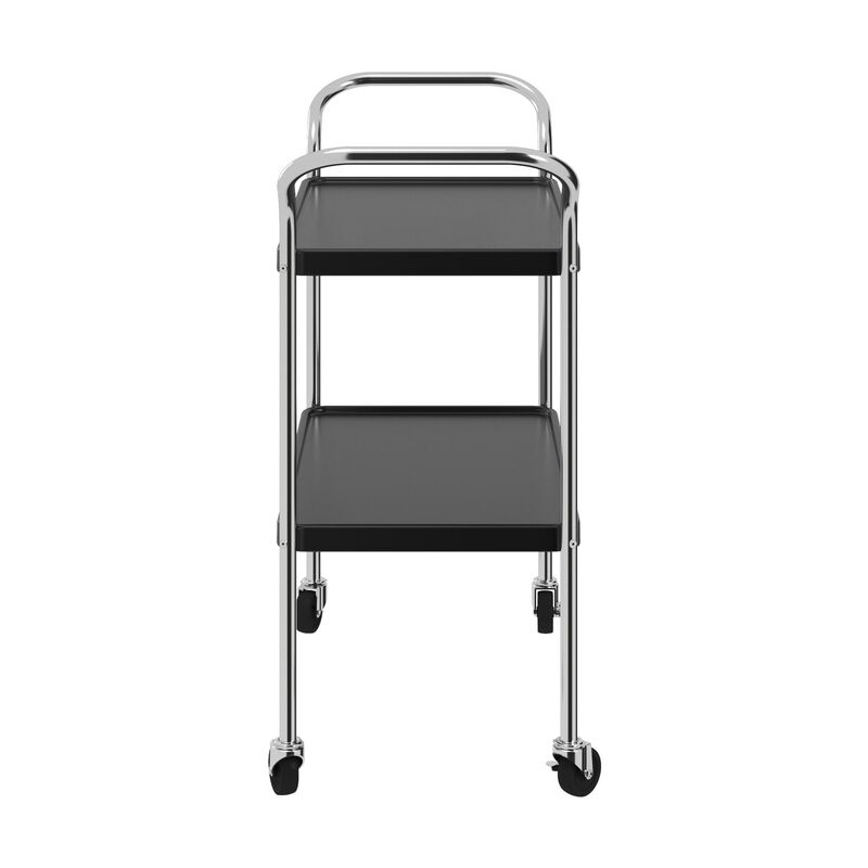 COSCO Stylaire Retro 2-Tier Serving Cart with Wheels