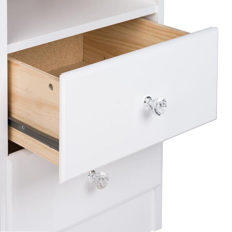 Prepac Astrid 6-Drawer Dresser, Crystal White