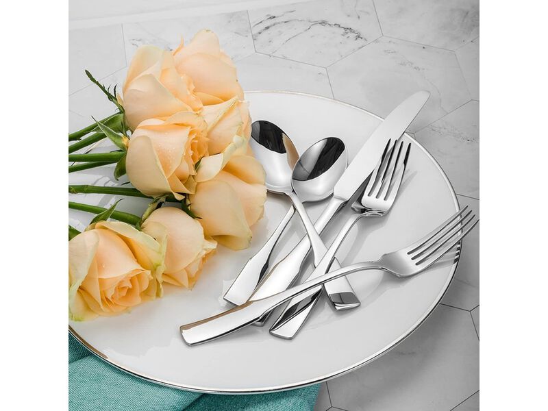 Alata Kate 30-Piece Silverware Set Stainless Steel Flatware Set