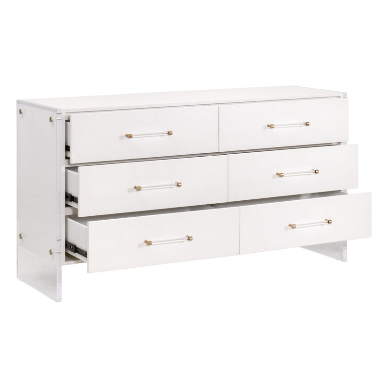 Sonia Shagreen 6-Drawer Double Dresser