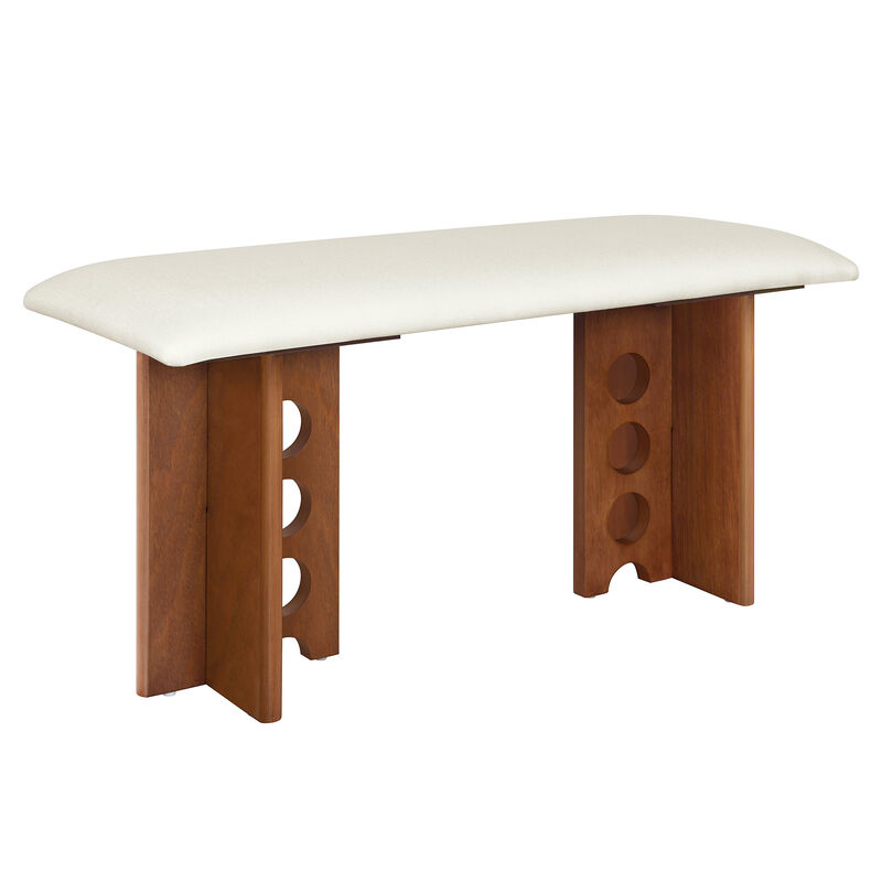 Merax  Modern Double Pedestal 6-Piece Dining Set