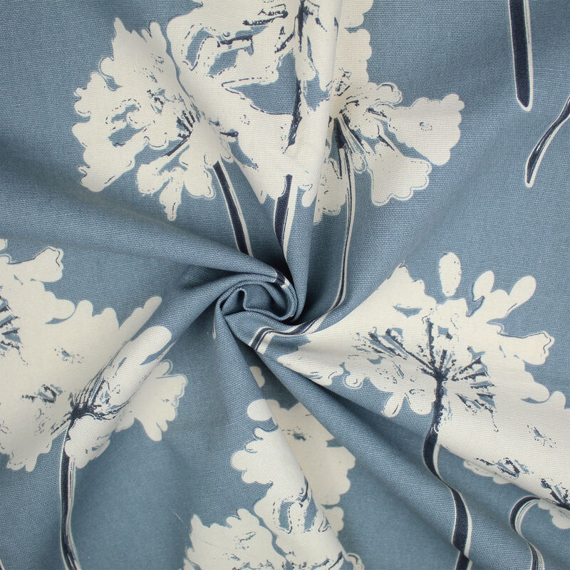 6ix Tailors Fine Linens Summerfield Blue Pinch Pleat Drapery Panel Pair