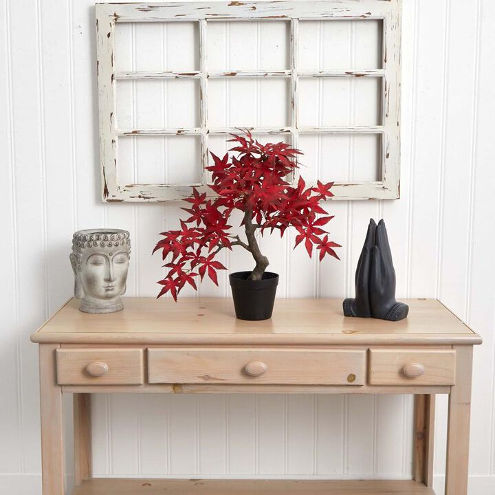 Hivvago 20 Inches Autumn Maple Bonsai