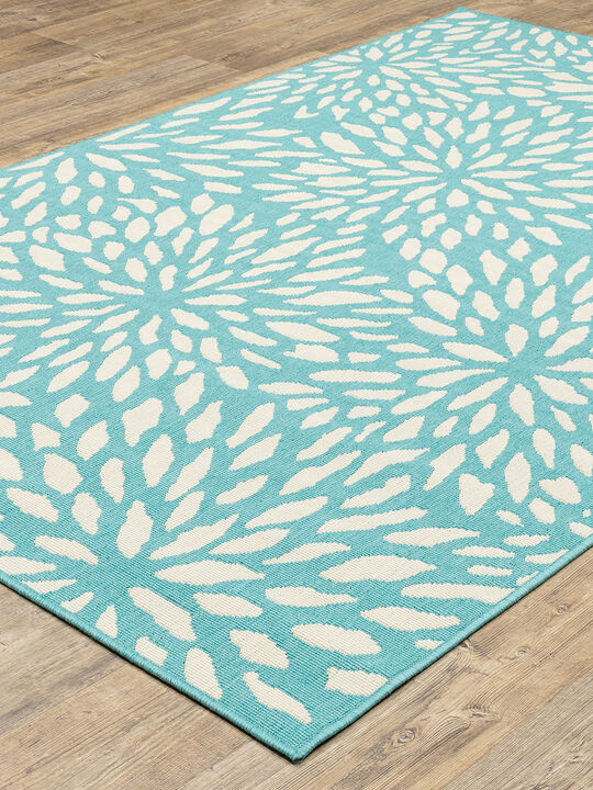 Meridian 1'10" x 2'10" Blue Rug
