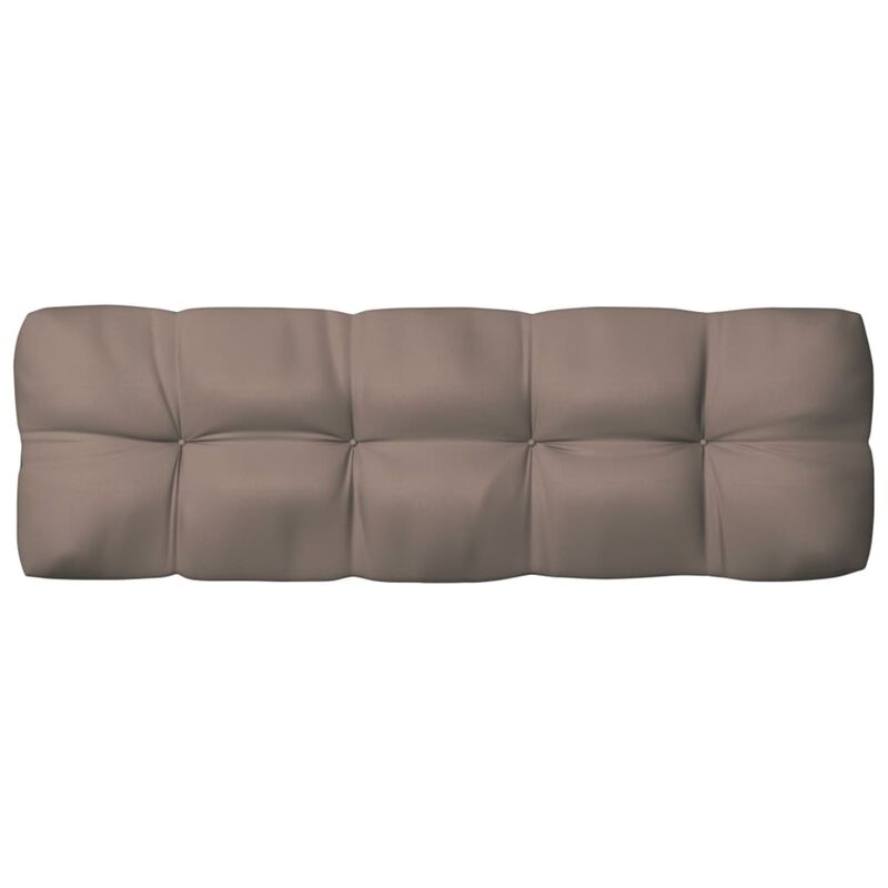 vidaXL Pallet Sofa Cushion Taupe 47.2"x15.7"x4.7"