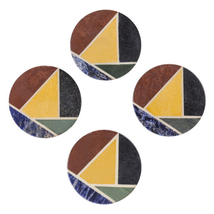 Bennett Marble Coasters, Set of 4