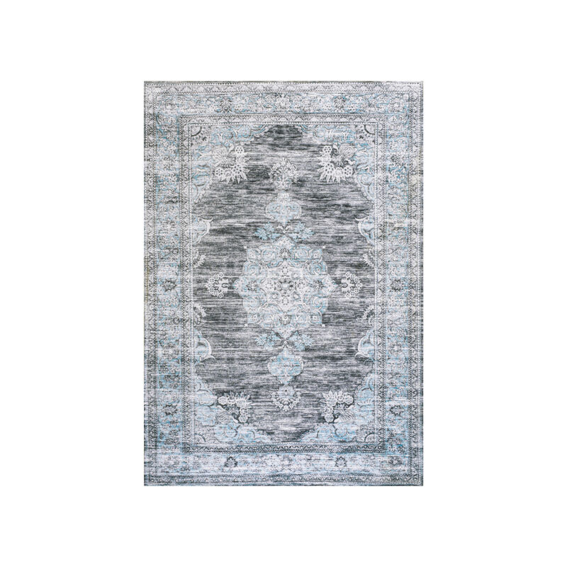 Bausch Bohemian Distressed Chenille Machine-Washable Area Rug