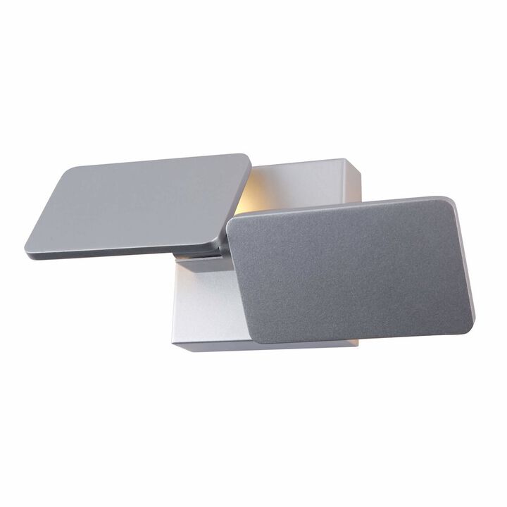VONN Lighting Rotative Up-Down Integrated LED Wall Sconce Light in Silver