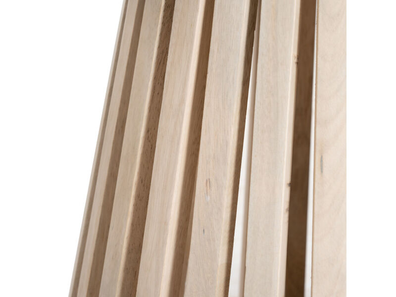 Mazara Side Table White & Natural
