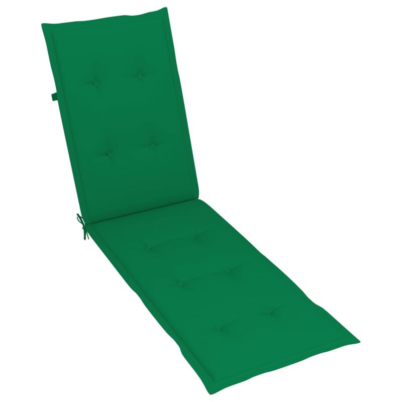 vidaXL Deck Chair Cushion Green (29.5"+41.3")x19.7"x1.6"