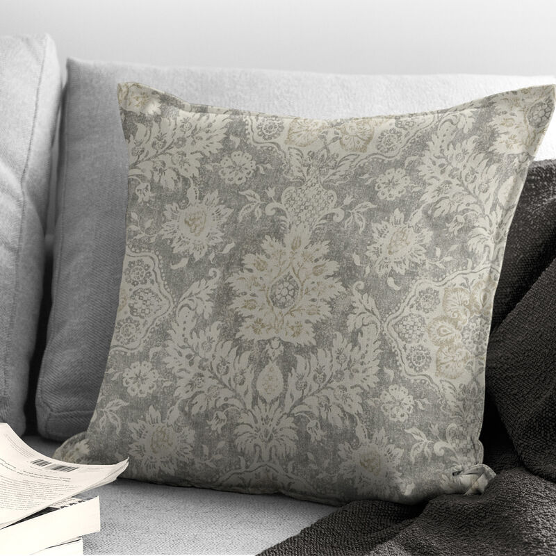 6ix Tailors Fine Linens Osha Taupe/Beige Decorative Throw Pillows