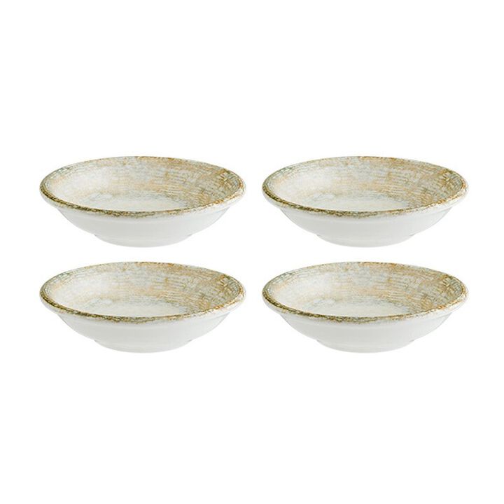 Patera dia.3.5" h:1" 2 oz. Round Decorated Porcelain Bowl (Set of 4)