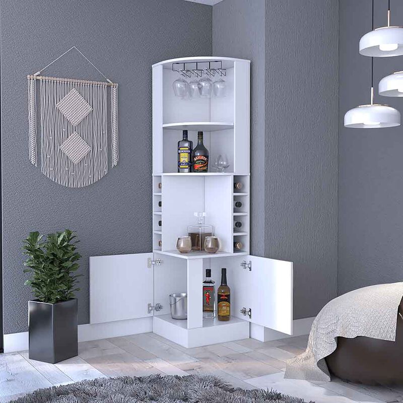 Seattle Corner  Bar Cabinet