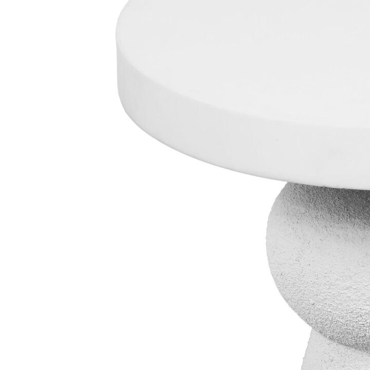 Belen Kox Luna White Round Side Table, Belen Kox