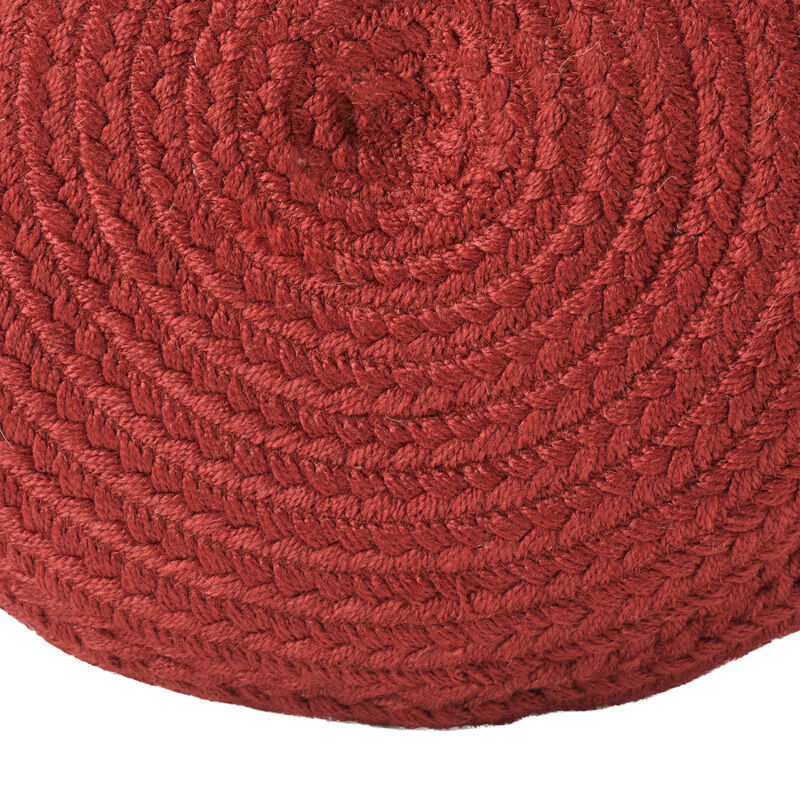 Saba Solar Pouf in Red Dahlia