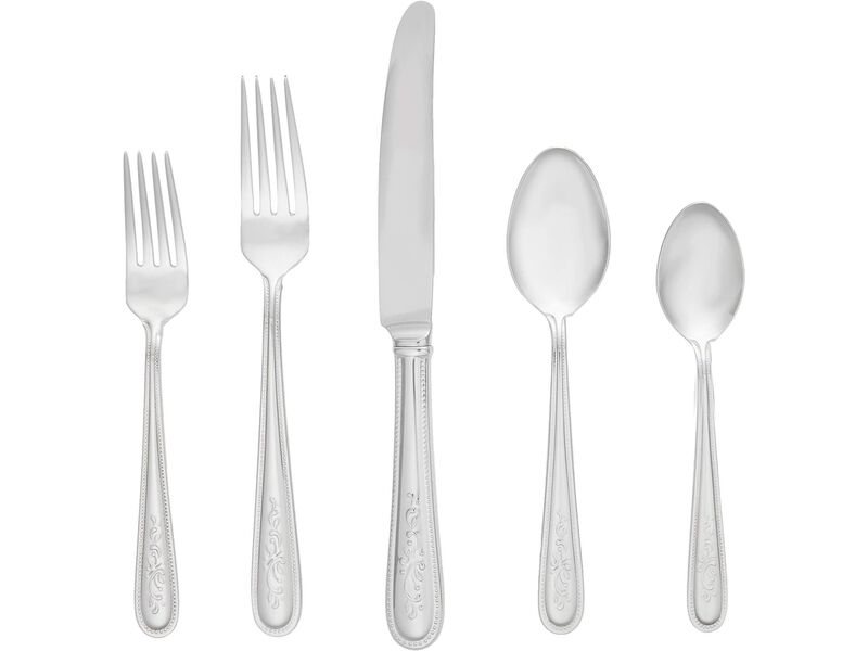 Lenox Opal Innocence 20-Piece Flatware Set, Metallic
