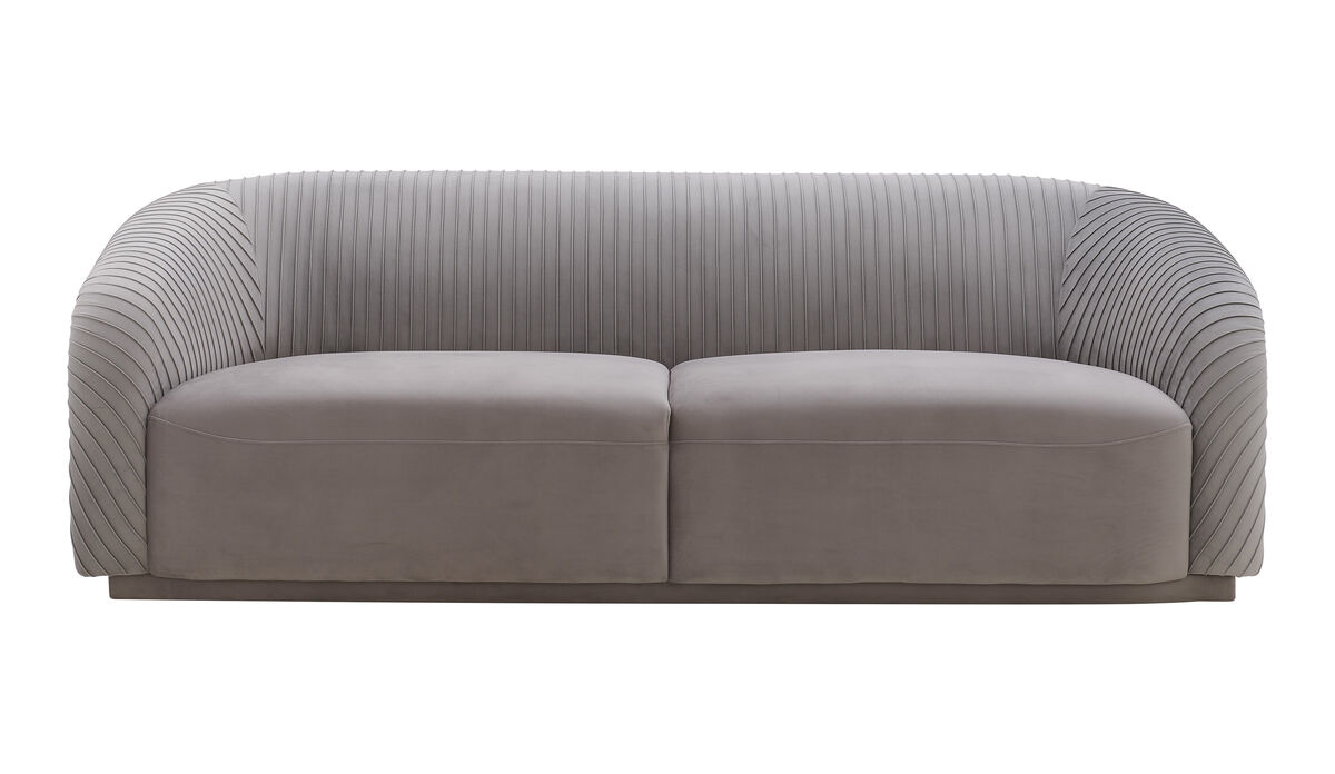 Yara Pleated Velvet Sofa